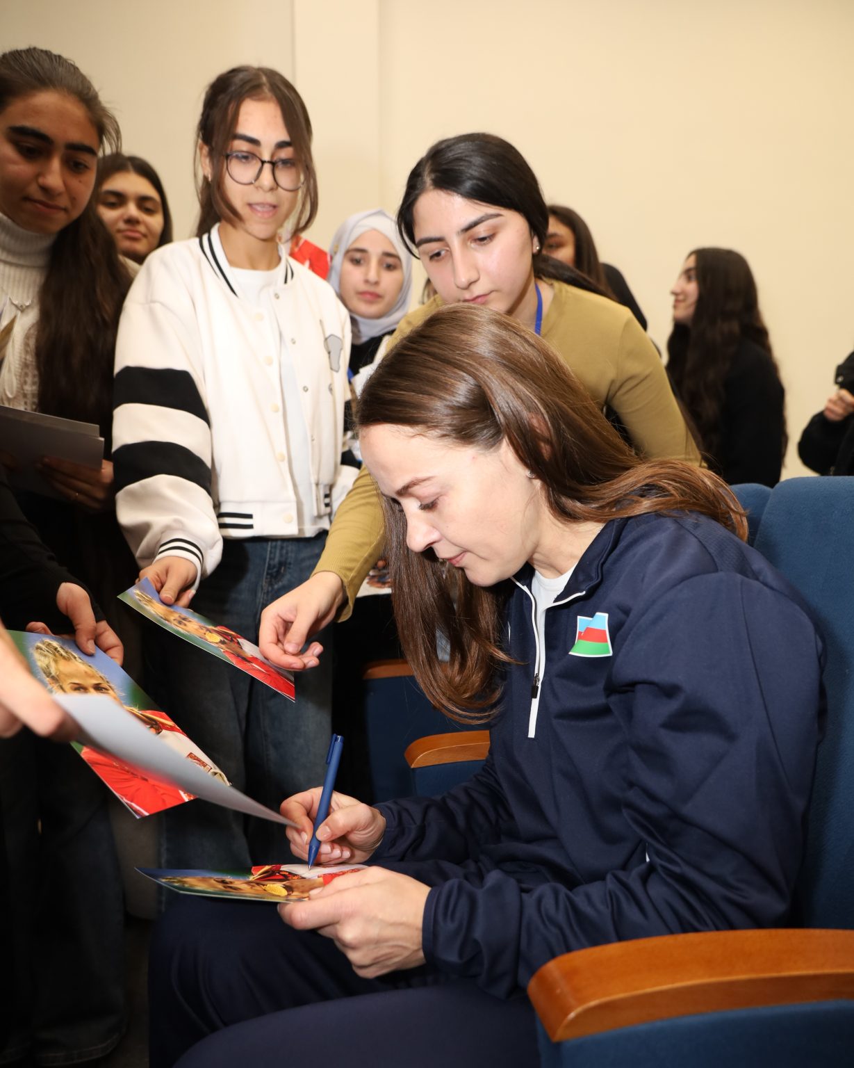 Tanınmış güləşçilər Qarabağ Universitetində olublar